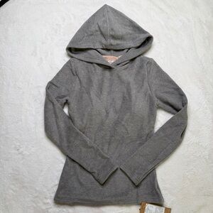 OGL Built-In Bra Fitted Hoodie Heather Grey S NWT Sold Out Style